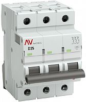 Выключатель автоматический EKF Averes AV-6 3п 25А D 6кА картинка